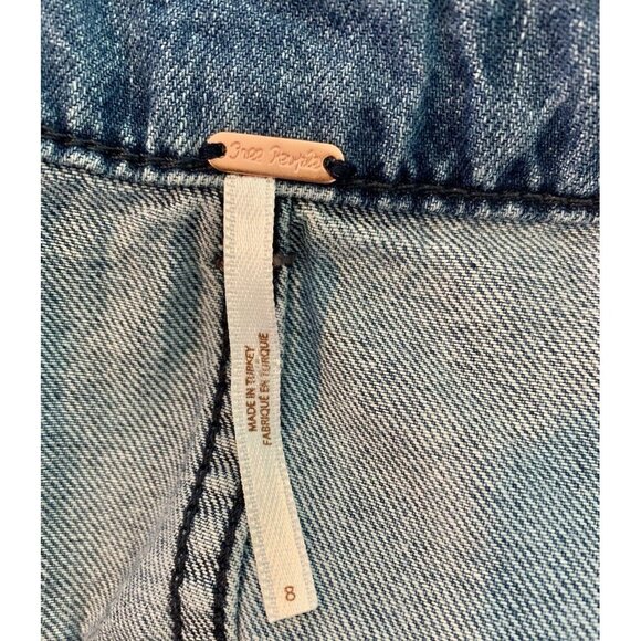 Free People Blue Denim Mini Skirt - Picture 7 of 9